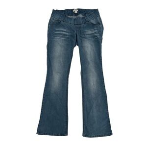 Diego Rein Elastic Waistband Pull On Wide Leg Jeans Size Medium Women’s